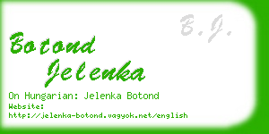 botond jelenka business card